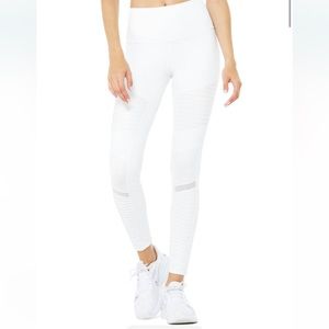 Alo 7/8 Moto Leggings White